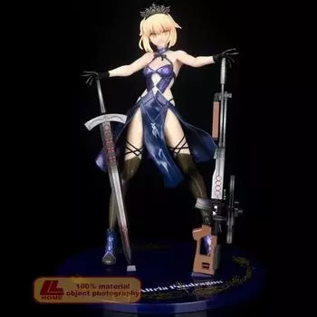 Аниме Fate/stay night Altria Pendragon Sabre ПВХ фигурка статуя игрушка в подарок