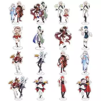 Аниме-фигурка Genshin Impact, фигурка Ноэль Дилюк, новая кожа, милая акриловая подставка, модель, тарелка, декор для стола, стоящая для друга OSS26034GI15