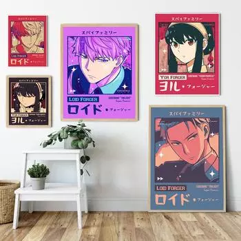 Аниме Фигурка Мультфильм Подделыватель Плакаты Эстетические Плакаты Для Настенного Искусства Дети Кавайный Декор Комнаты Манга Украшение Дома 21x30cm No Framed