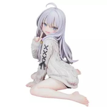 Аниме-фигурка «Путешествие Элейны», 15 см, вязаное платье, экшн-фигурка ведьмы Элейны, коллекция ПВХ, модель куклы, игрушки для рождественских подарков 15CM белый