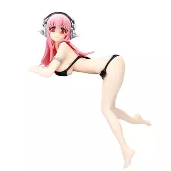Аниме-фигурка Supe Sonico, 13 см, Sonico, двумерное бикини, сексуальная девушка, ПВХ, экшн-фигурка, пробка для лапши, коллекционная модель, игрушка-кукла