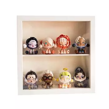 Аниме Фигурка Витрина Трехмерная Утолщенная Витрина для Хранения Мини-Игрушек белый
