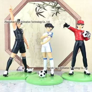 Аниме-фигурки Капитана Цубаса: Хьюга Кодзиро и Вакабаяси Гэндзо — украшения