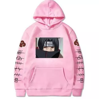 Anime Fleece Hoodie Hoodie XS розовый