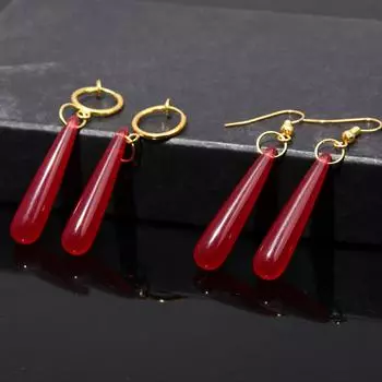 Аниме Frieren Beyond Journey s End, клипсы для ушей Frieren, красные серьги-капли для женщин и мужчин, ювелирные изделия для косплея, подарок