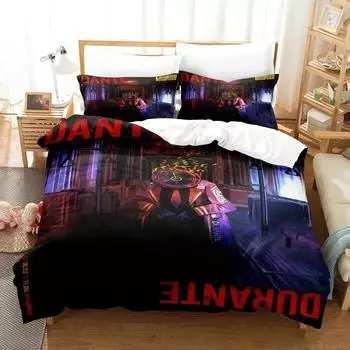 Anime Game Limbus Company Bedding Set Boys Girls Twin Queen Size Duvet Cover Pillowcase Bed Kids Adult Home Textileextile EU Single 135x200cm