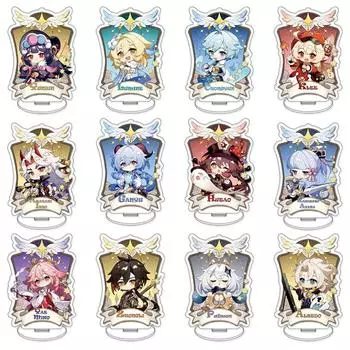 Аниме Genshin Impact Arataki Itto Yae Miko Kazuha Kamisato Ayato Gorou акриловая подставка, модель, тарелка, декор для стола, стоящий знак OSS24514LP8