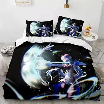 Anime Genshin Impact Bedding Set Boys Girls Twin Queen Size Duvet Cover Pillowcase Bed Kids Adult Fashion Home Textileextile 70x133cm 2pcs