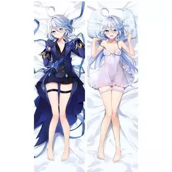 Аниме Genshin Impact Furina Dakimakura наволочка наволочка обнимая тело наволочка отаку наволочка Peach40X120CM