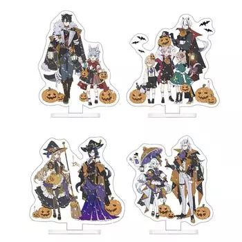 Аниме Genshin Impact Furina тыква Хэллоуин Косплэй акриловая фигурка стенд настольный декор коллекция фанатов реквизит подарок для друга 1