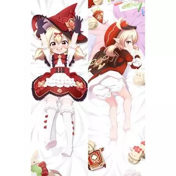 Аниме Genshin Impact Klee Dakimakura наволочка наволочка обнимая тело наволочка отаку наволочка Peach40X120CM