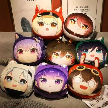 Аниме Genshin Impact плюшевая кукла мультфильм косплей игрушка подушка подарок на день рождения 46cm