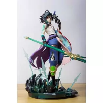 Аниме Genshin Impact XIAO фигурка ПВХ фигурка без коробки 29 см настольное украшение