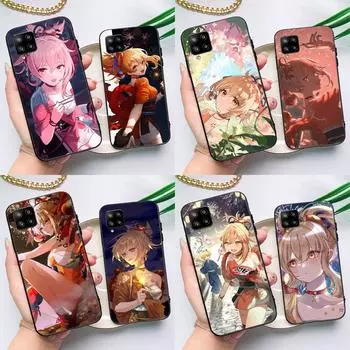 Anime Genshin Impact Yoimiya For Samsung Galaxy A54 A34 A53 A73 A33 A23 A13 A51 A71 A12 A22 A32 A42 A52 A14 Phone Case Samsung A42 5G