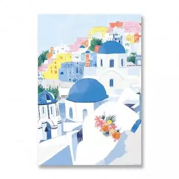 Аниме Городские Туристические Постеры Венеция Лондон Япония Италия Холст Картина Скандинавские Принты Настенное Искусство Картинки для Гостиной Домашний Декор 21cm30cm NoFrame