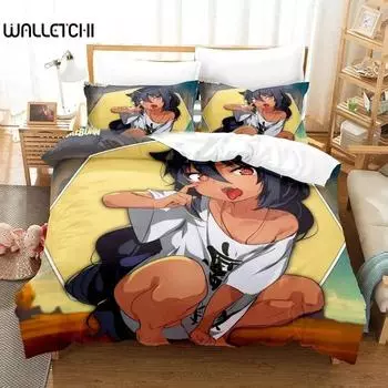 Аниме Great Jahy Will Not Be Defeate Постельное белье Пододеяльник Постельный комплект Одеяло Чехол Наволочка Одеяло King Queen Size Мальчики Взрослые 70x133cm 2pcs