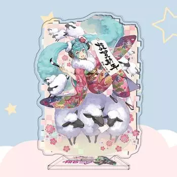 Аниме Хацунэ Мику аниме стенд блестящая картина акриловая доска фигурка Коллекционная модель куклы украшения игрушки для детей 16. Hatsune Miku