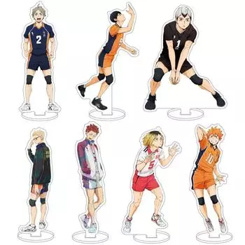 Аниме Хайкю!! Акриловая настольная подставка, фигурки, модели для волейбола, фигурки подростков, держатель для тарелок, топпер для торта, стол для косплея 1