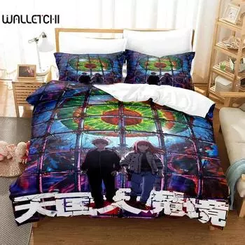 Anime Heavenly Delusion Bedding Set Duvet Cover Bed Set Quilt Cover Pillowcase Comforter king Queen Size Boys Adult Bedding Set 70x133cm 2pcs