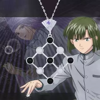 Аниме Hikaru No Go реквизит для косплея Fujiwarano Sai шахматный кулон Shindo Hikaru Toya Akira ожерелье из стерлингового серебра 925 пробы ювелирные изделия в подарок With Wax Chain серебряный