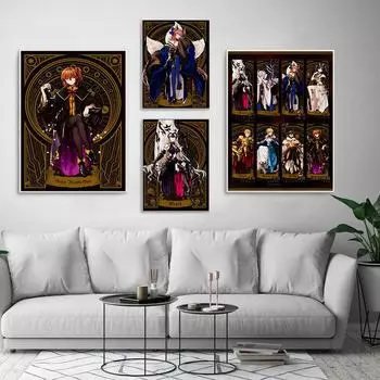 Аниме холст картины с принтом Таро домашний декор Fate Grand Order настенное искусство модульная комическая картина Япония аниме современные постеры для спальни 21cm30cm NoFrame