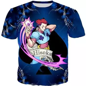 Аниме Hunter X Hisoka мультяшный принт для мужчин и женщин Harajuku Kawaii футболка летняя детская взрослая мужская футболка топы одежда спортивные футболки S