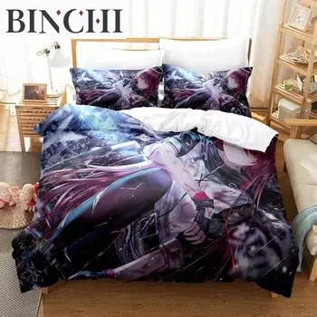 Аниме Игра Arknights Постельное белье Пододеяльник Спальня Одеяло Покрывала Односпальное Твин King Size Покрывало Домашний Текстиль 70x133cm 2pcs