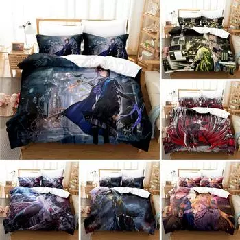 Аниме Игра Arknights Постельное белье Пододеяльник Спальня Одеяло Покрывала Односпальное Твин King Size Покрывало Домашний Текстиль 70x133cm 2pcs