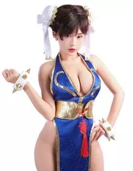 Аниме Игра Боец Сексуальный Моэ Милый Китайский Платье Цельный Костюм Косплей Косплей Открытая Грудь Глубокий V-образный Вырез Костюм Трансформация Маскировка [Miccostumes]