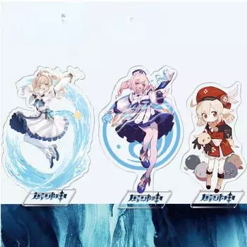 Аниме-игра Genshin Impact, периферийное акриловое устройство для косплея, персонаж, герой, тематическая подставка, акриловая подставка для фигурки, модель, тарелка, декор для стола, украшение, подарок 16CM