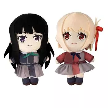 Аниме-игра Lycoris Recoil Nishikigi Chisato Inoue Takina Мягкая плюшевая кукла Kawaii Cartoon Plushie Toy Милый детский рождественский подарок 20cm