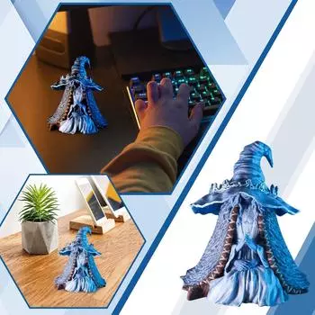 Аниме Игра Периферийное Автомобильное Шасси, Старик Кольцо Фигурка Фигурка Украшения One Size синий