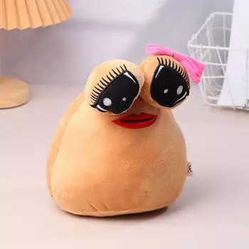 Аниме Игра Плюшевые Игрушки Кавайный Мультфильм Мой Питомец Инопланетянин Поу Плюшевые Тапочки Мягкая Мягкая Кукла Подушка Дети День Рождения Gif Onesize