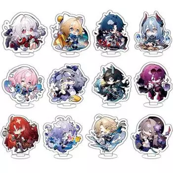 Аниме Игра Робин Авантюрин Ахерон Черный лебедь Искорка Косплей Аксессуары Подставка Значок Пластина Опора 8cm