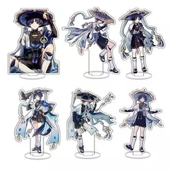 Аниме Игра Скарамуш Странник Персонаж Карточка Настольное Украшение Акриловая Подставка Тарелка Подарки 15cm