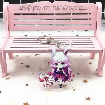 Аниме игры персонаж мультфильма акриловый брелок металлические украшения аксессуары подарки подвеска 6 см брелоки