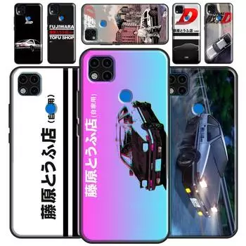 Аниме Initial D Drift Funda для Xiaomi Redmi Note 10S 9S 8T 9 Note 10 Pro Note 11 Pro Redmi 9C 9A 9T Мягкий чехол Redmi 7A