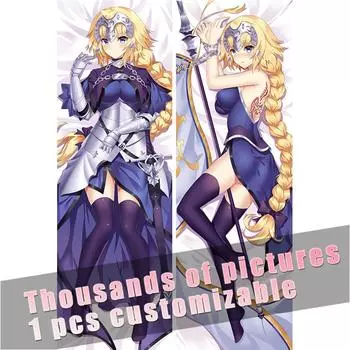 Аниме Jeanne Fate/Grand Order Fgo наволочка для обнимания тела наволочка отаку постельные принадлежности наволочка «дакимакура» чехол на заказ 40x120cm Peach Skin
