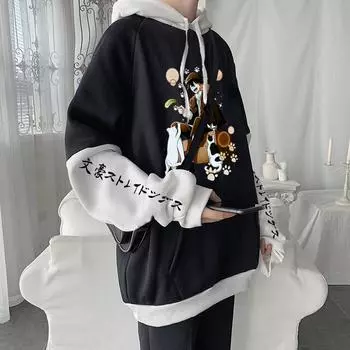 Аниме Эдогава Рампо Бунго бродячие собаки толстовки на молнии с героями мультфильмов модные толстовки мужские с длинными рукавами удобные теплые куртки на молнии пальто XS чёрный