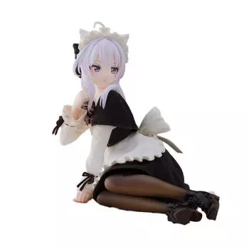 Аниме Элайна Фигурка Странствующая Ведьма Путешествие Черная Кошка Горничная Платье Сидящая Поза ПВХ Модель Игрушка