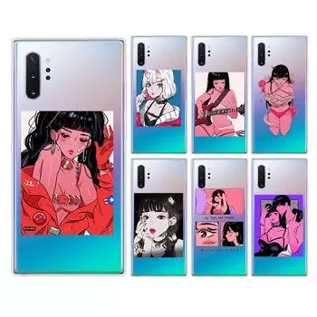Аниме Эстетическая Девушка Чехол Для Телефона Samsung Galaxy Note 20 10 9 8 Plus Ultra Lite M31 M31S M10 M10S M20 M21 M30 Samsung M10