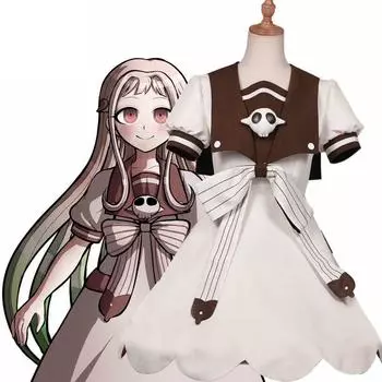 Аниме Jibaku Shounen Hanako Kun Nene Yashiro Косплей Костюм Полный комплект с черепом для унитаза Необычные вечерние платья S