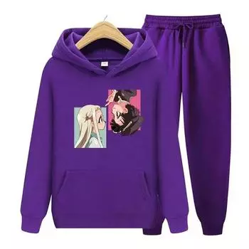 Аниме Jibaku Shounen Hanako kun толстовки + брюки комплект из двух предметов аниме женские толстовки спортивные костюмы брюки для бега одежда M