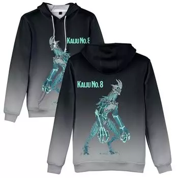 Аниме Кайдзю Нет. 8 3D Толстовка с капюшоном Повседневная Взрослые Дети Пуловеры Повседневные толстовки Толстовки S