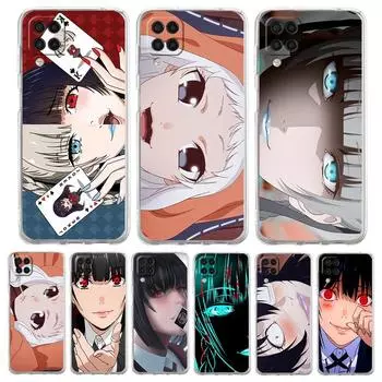 Аниме Kakegurui Face Прозрачный чехол для телефона Samsung Galaxy A51 A71 A21S A12 A11 A31 A41 A52S A32 A01 A03S A13 A22 5G Мягкий чехол Samsung A01