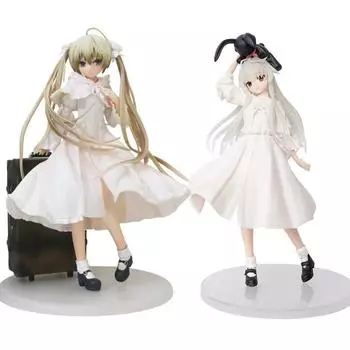 Аниме Касугано Сора Каваи Девушка Белое Платье Стоячая Коллекция ПВХ Модель Фигурка Игрушка