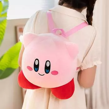 Аниме Kawaii Star Kirby Сумочка Милый Рюкзак Мягкая Игровая Кукла Игрушки для Детей Подарки На День Рождения