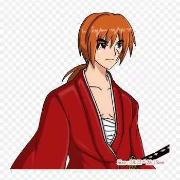 Аниме Kenshin Himura, железные нашивки для одежды, наклейки с аппликацией на одежду, термочувствительная нашивка на заказ