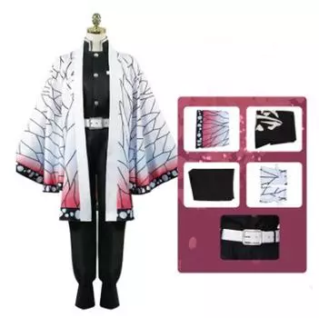 Аниме Kimetsu no Yaiba Косплей Костюм Demon Slayer Agatsuma Zenitsu Косплей Кимоно Хеллоуин костюм S&Full Set