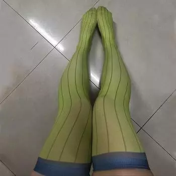 Аниме Клинок рассекающий демонов Demon Slayer Женские гольфы выше колена Милая Канроджи Мицури Рождественский косплей Чулки Хэллоуин Рождество One Size